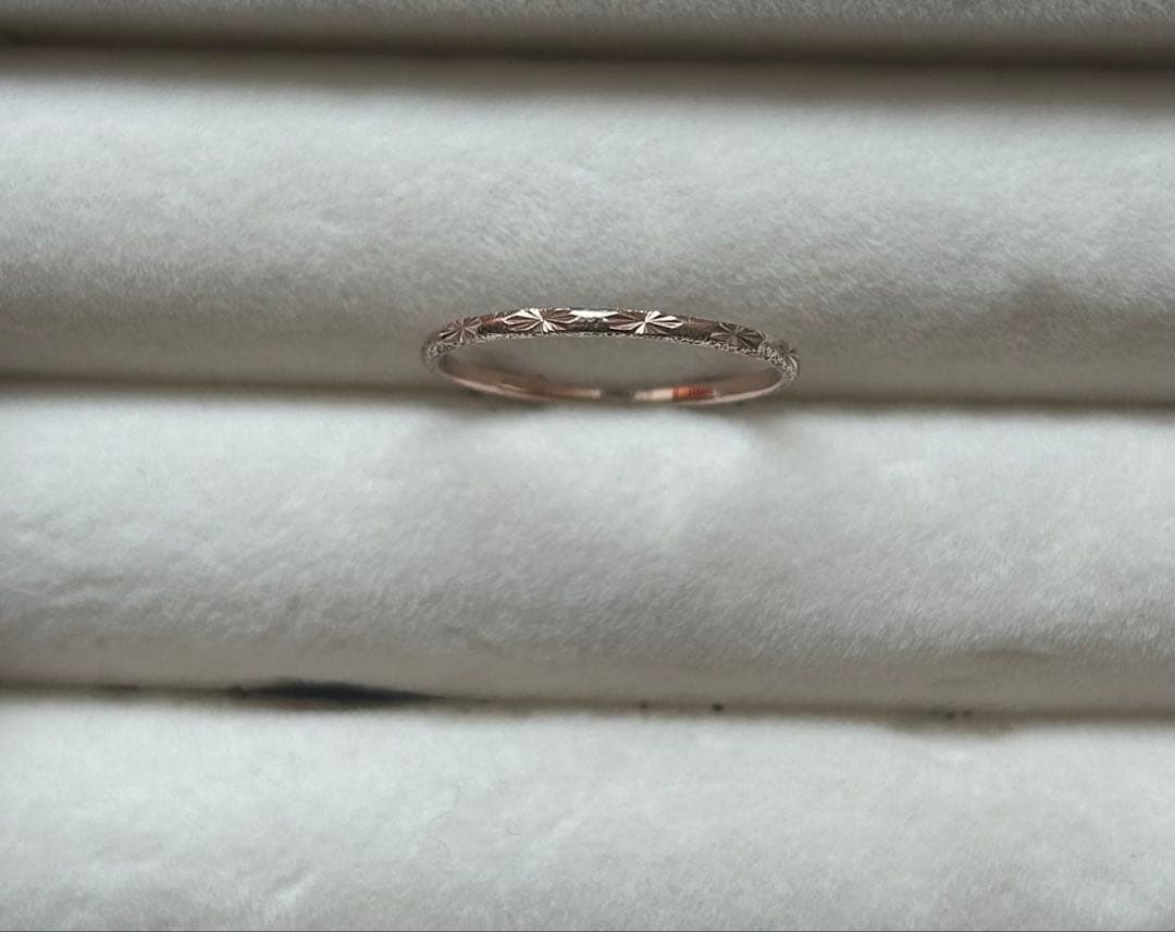 ete エテ k10 クレールカットリング11号ピンクゴールド