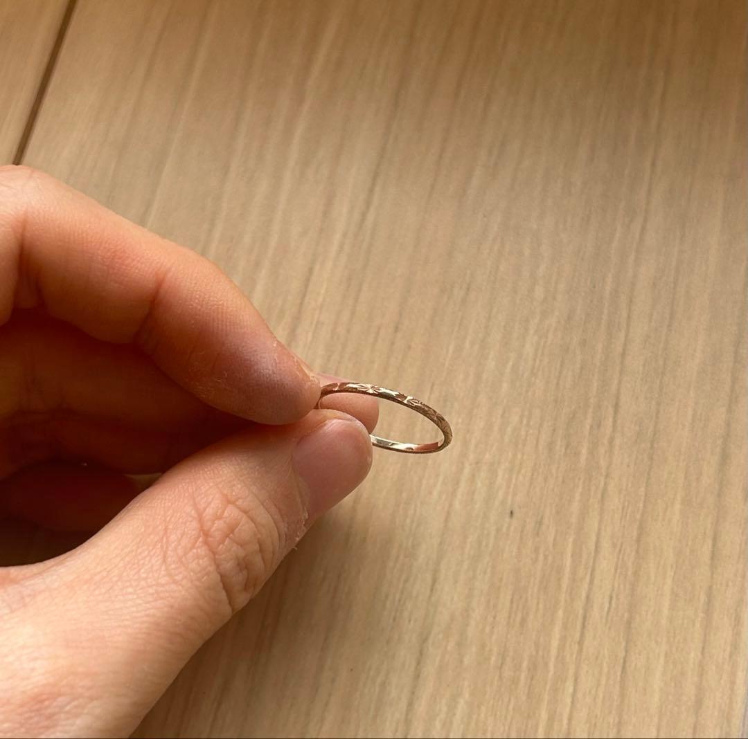 ete エテ k10 クレールカットリング11号ピンクゴールド