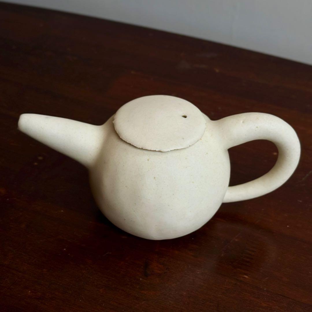 岩田圭介 ティーポット 丸形 白釉