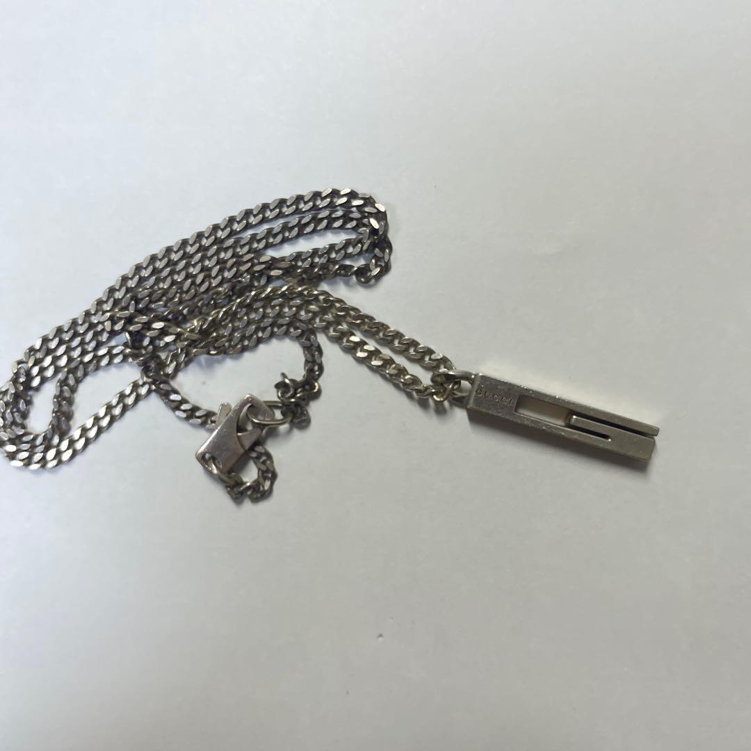 GUCCI カットアウトG ネックレス 男女兼用 シルバー925