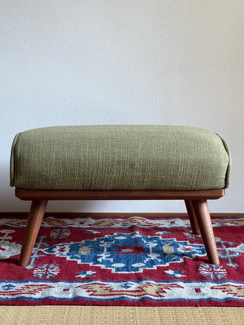 unico ROY オットマン オリーブグリーン