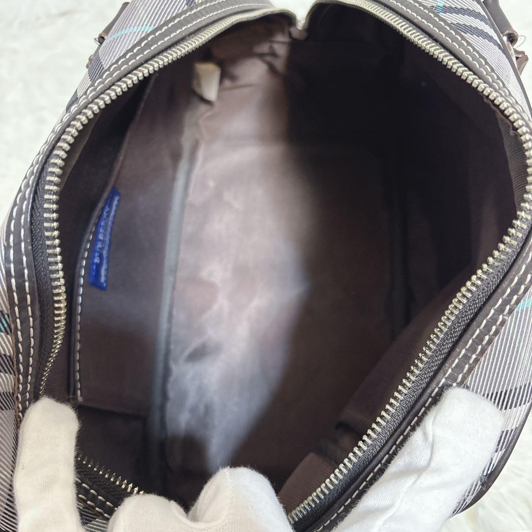 バーバリーブルーレーベル チェック柄ボストンバッグ