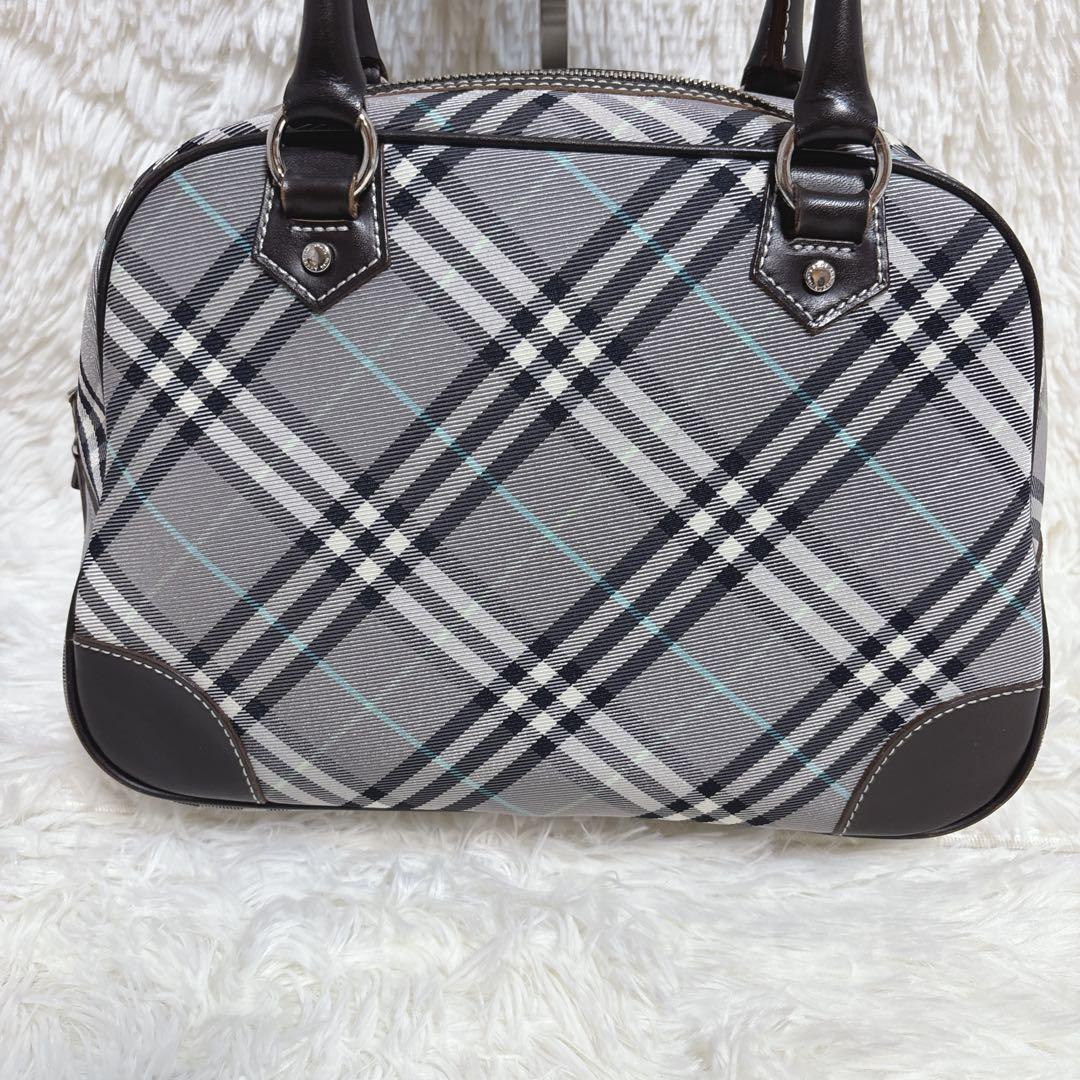 バーバリーブルーレーベル チェック柄ボストンバッグ