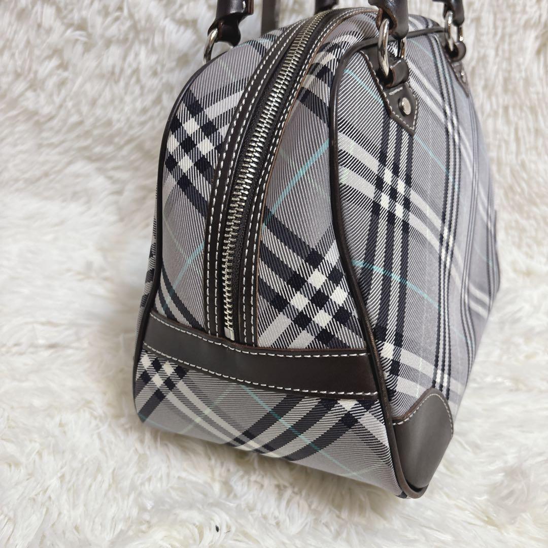 バーバリーブルーレーベル チェック柄ボストンバッグ