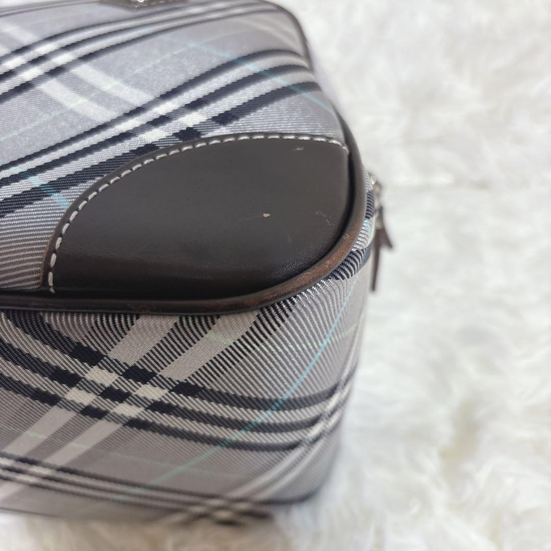 バーバリーブルーレーベル チェック柄ボストンバッグ