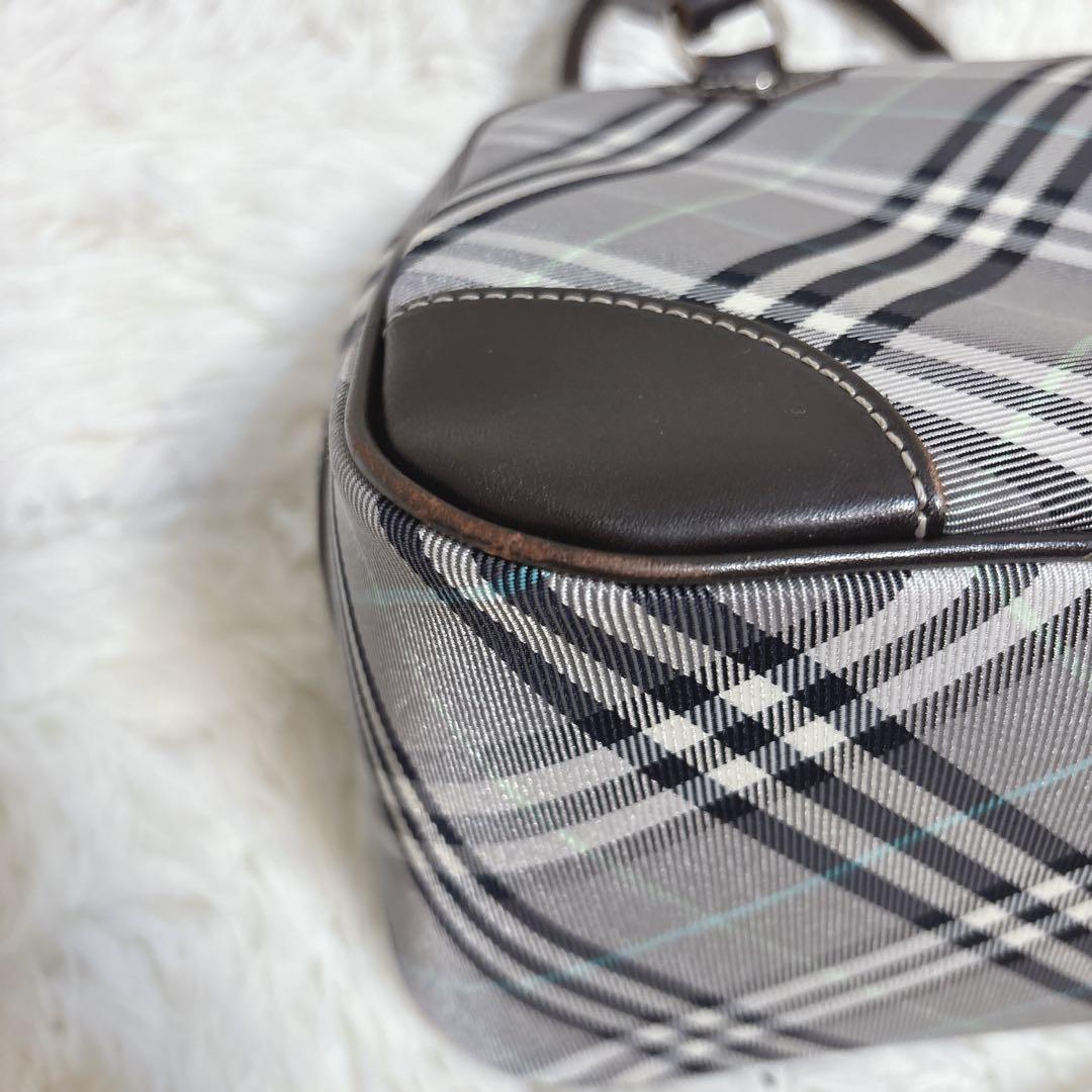 バーバリーブルーレーベル チェック柄ボストンバッグ