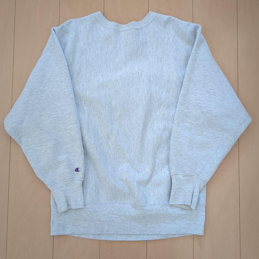 90s USA製 チャンピオン リバースウィーブ グレー 刺繍 L