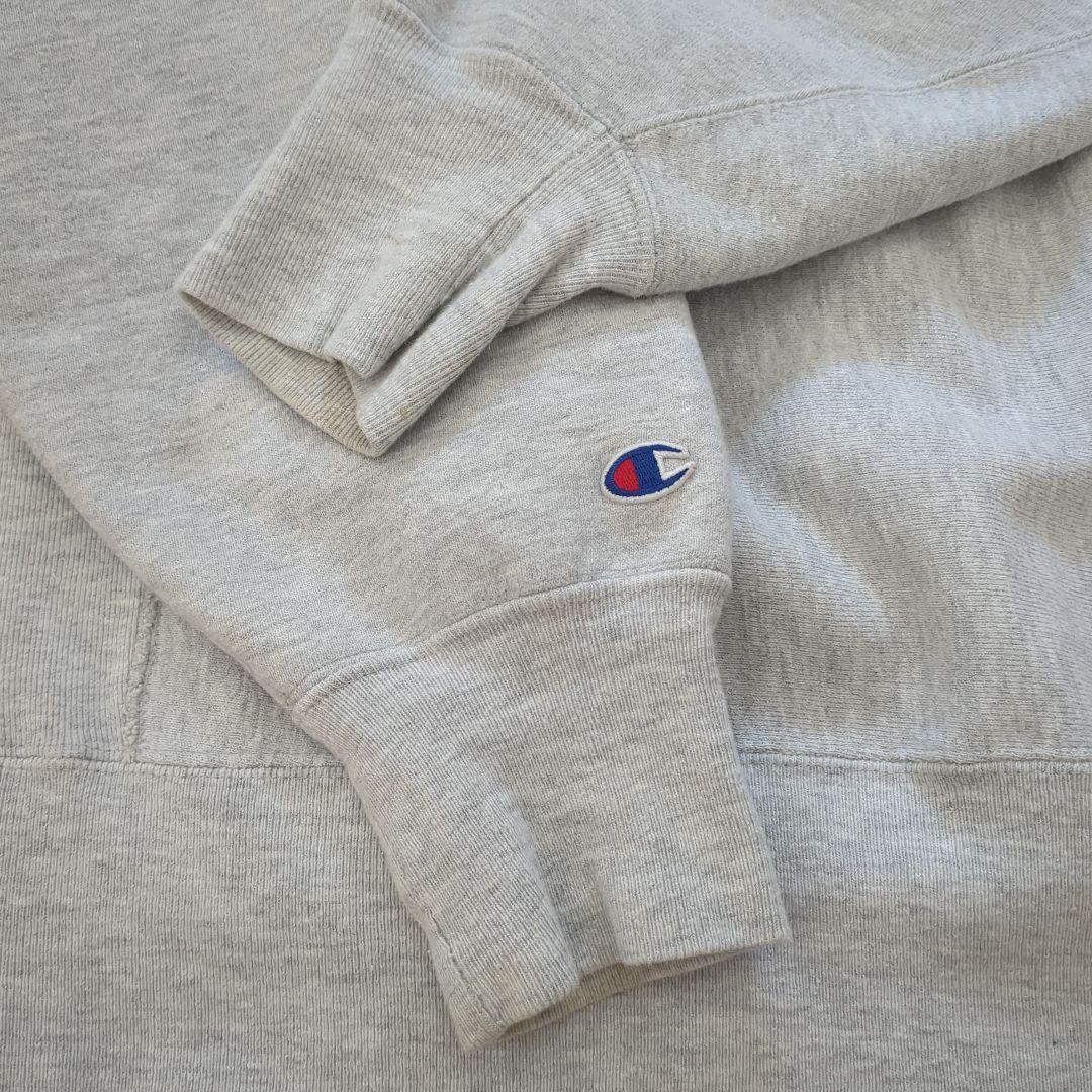 90s USA製 チャンピオン リバースウィーブ グレー 刺繍 L