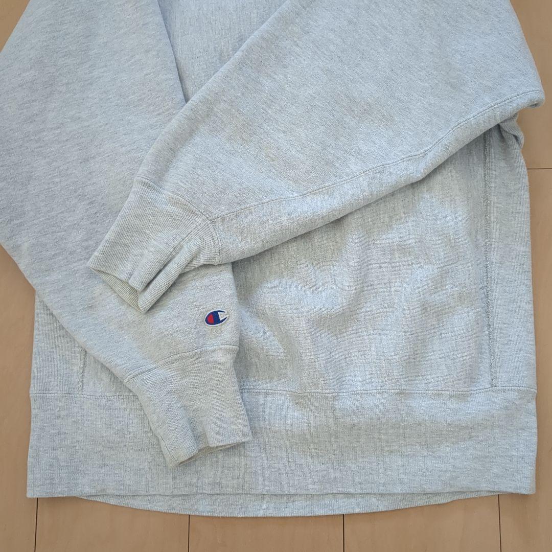 90s USA製 チャンピオン リバースウィーブ グレー 刺繍 L