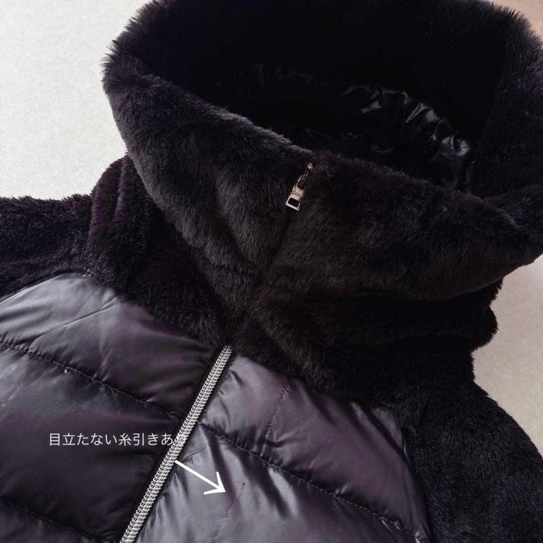 美品★HERNO｜Resort 稀少 エコファーショートダウン ブラック 40