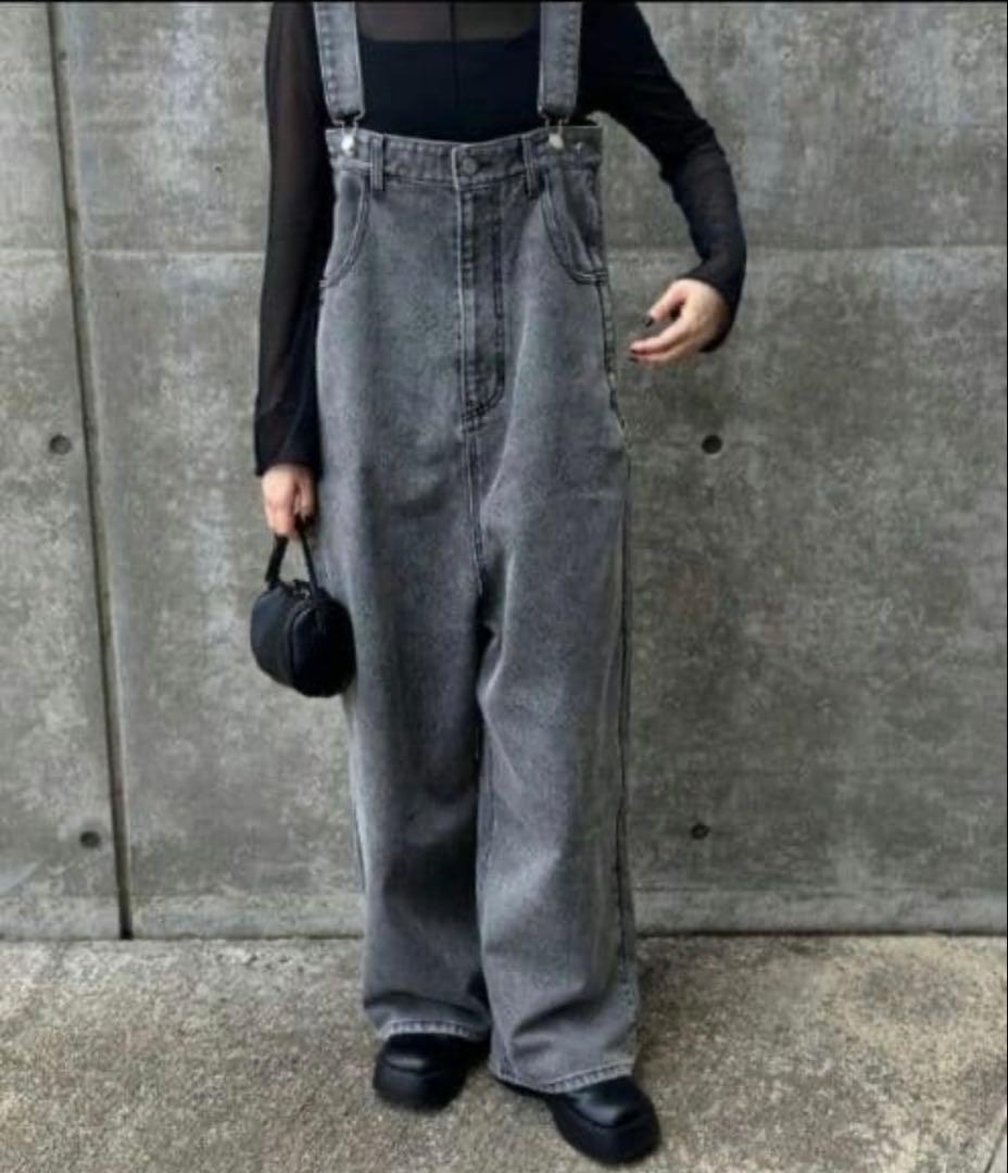 Mkymmym！新品AgAwdデニムサロペット オールインワン18700円