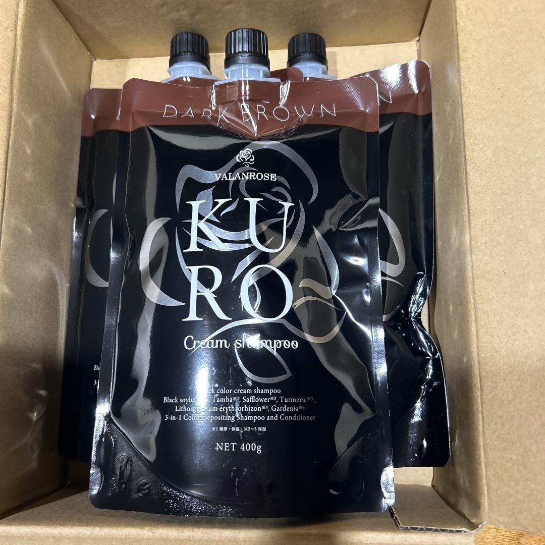 バランローズクリームシャンプー　 ダークブラウン 400g✖️3個