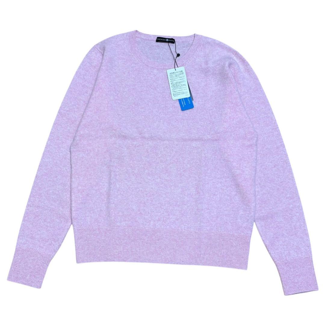 【新品未使用タグ付き】高島屋 カシミヤ100% 長袖 ニット セーター ピンク