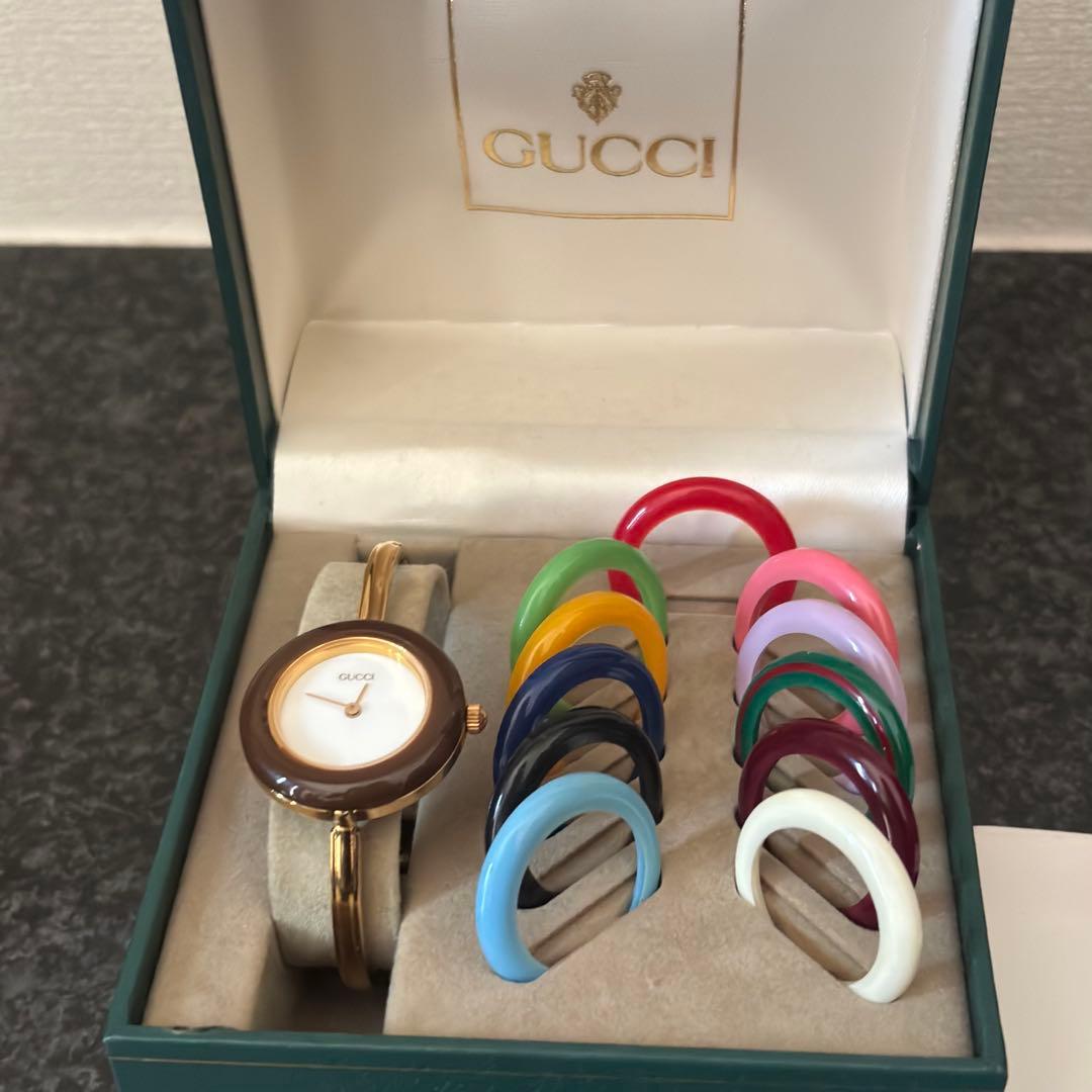 GUCCI チェンジベゼル　Sサイズ　電池新品交換済　動作良好