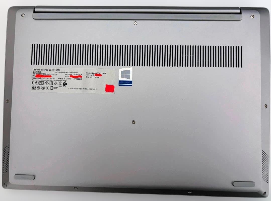 Windowsノート本体 Lenovo ideapad S340 Athlon 14 4GB 128GB