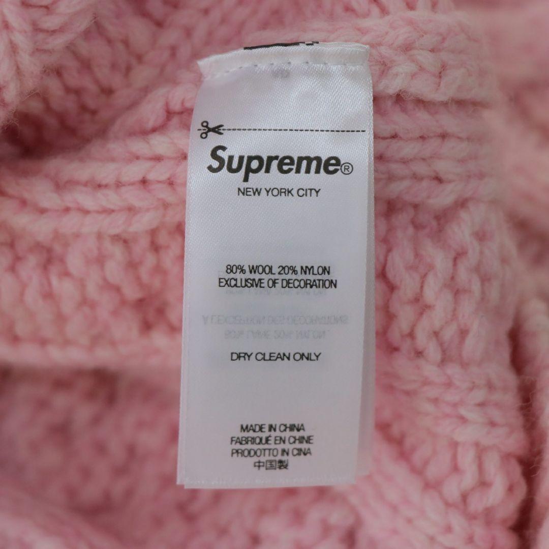 トップス Supreme 23AW Applique Cable Knit Sweater