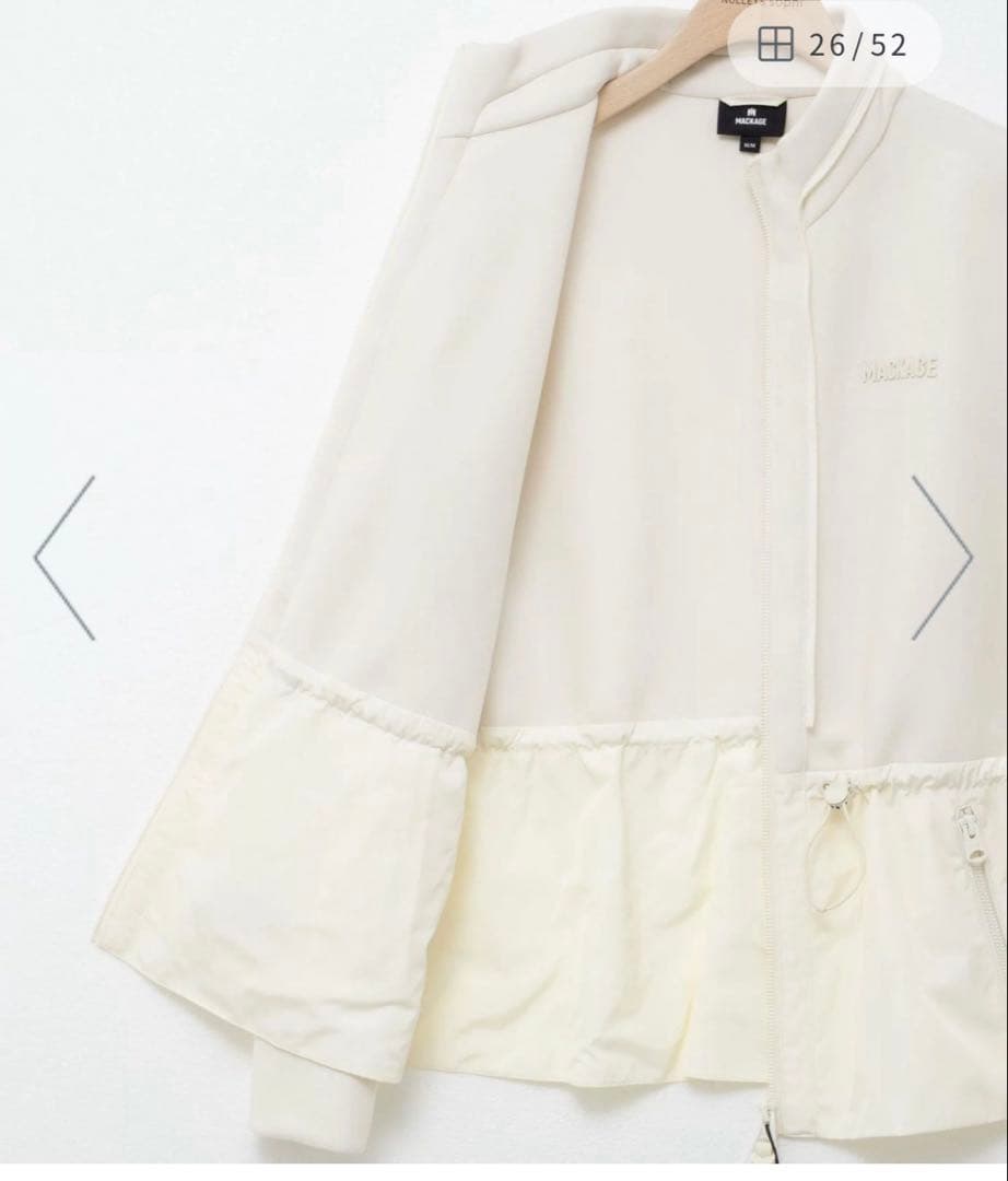 マッカージュ　プリシラ　mackage ホワイト ダウン ベスト ジャケット