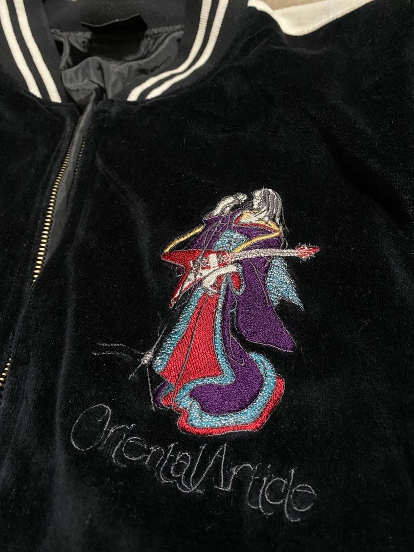 Bullet Noise 別珍 芸者 日本限定 スカジャン unisex 黒