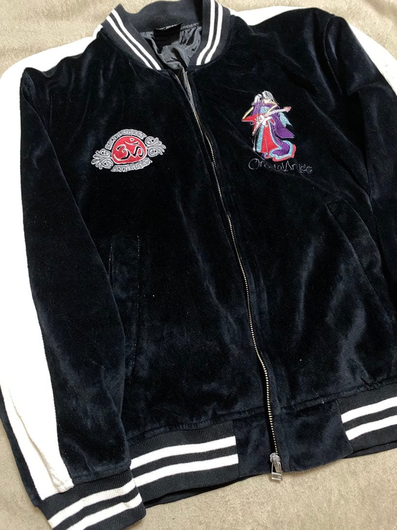 Bullet Noise 別珍 芸者 日本限定 スカジャン unisex 黒