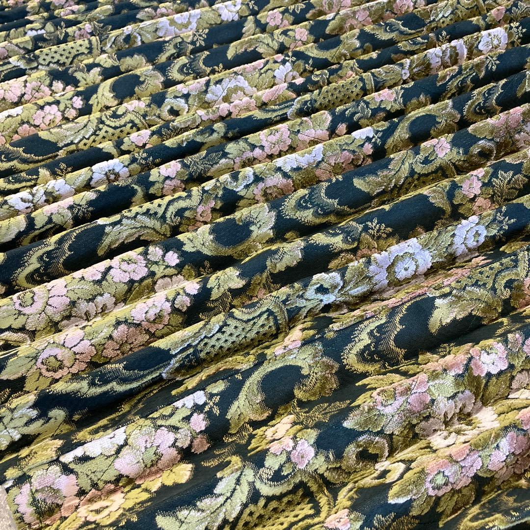 トラック　仮眠カーテン　花かご　グリーン　新品