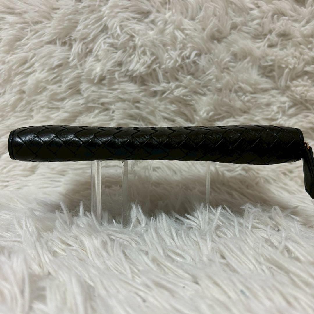 未使用級✨ココマイスター　イントレチャート　長財布　ラウンドファスナー　ブラック