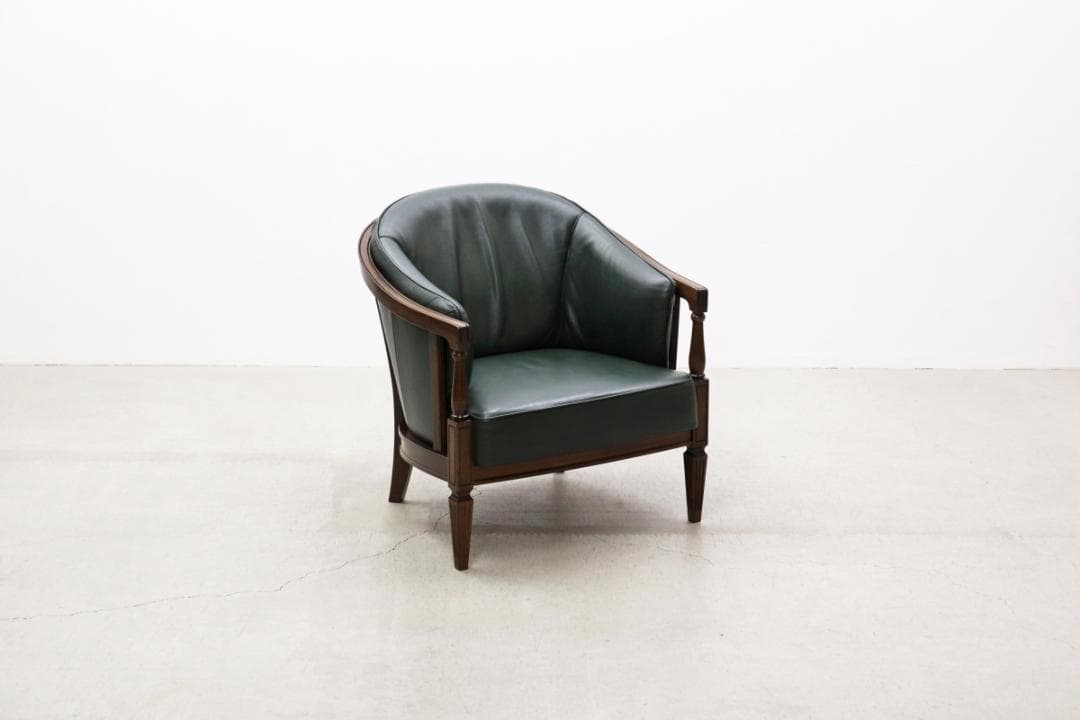 カリモク ドマーニ クイーンズライフ クラシカル 本革 レザー 1P ソファ