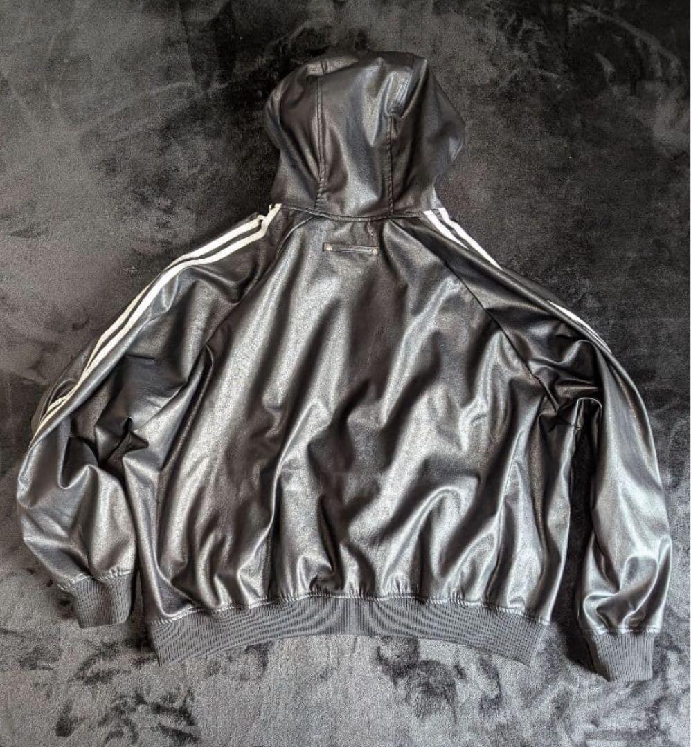 ADRER ラインスリーブトラックジップパーカージャケット ブラック系1