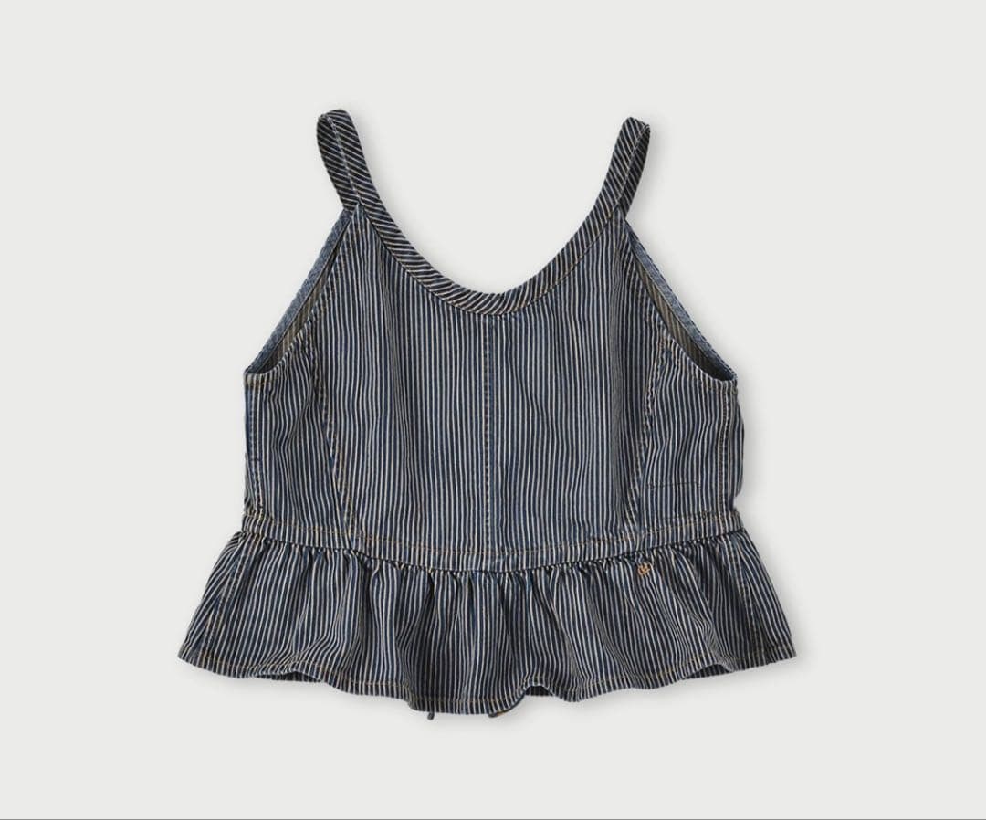 45R 大麦デニムのキャミソール（重）　ヒッコリー　2024春夏　28,600円