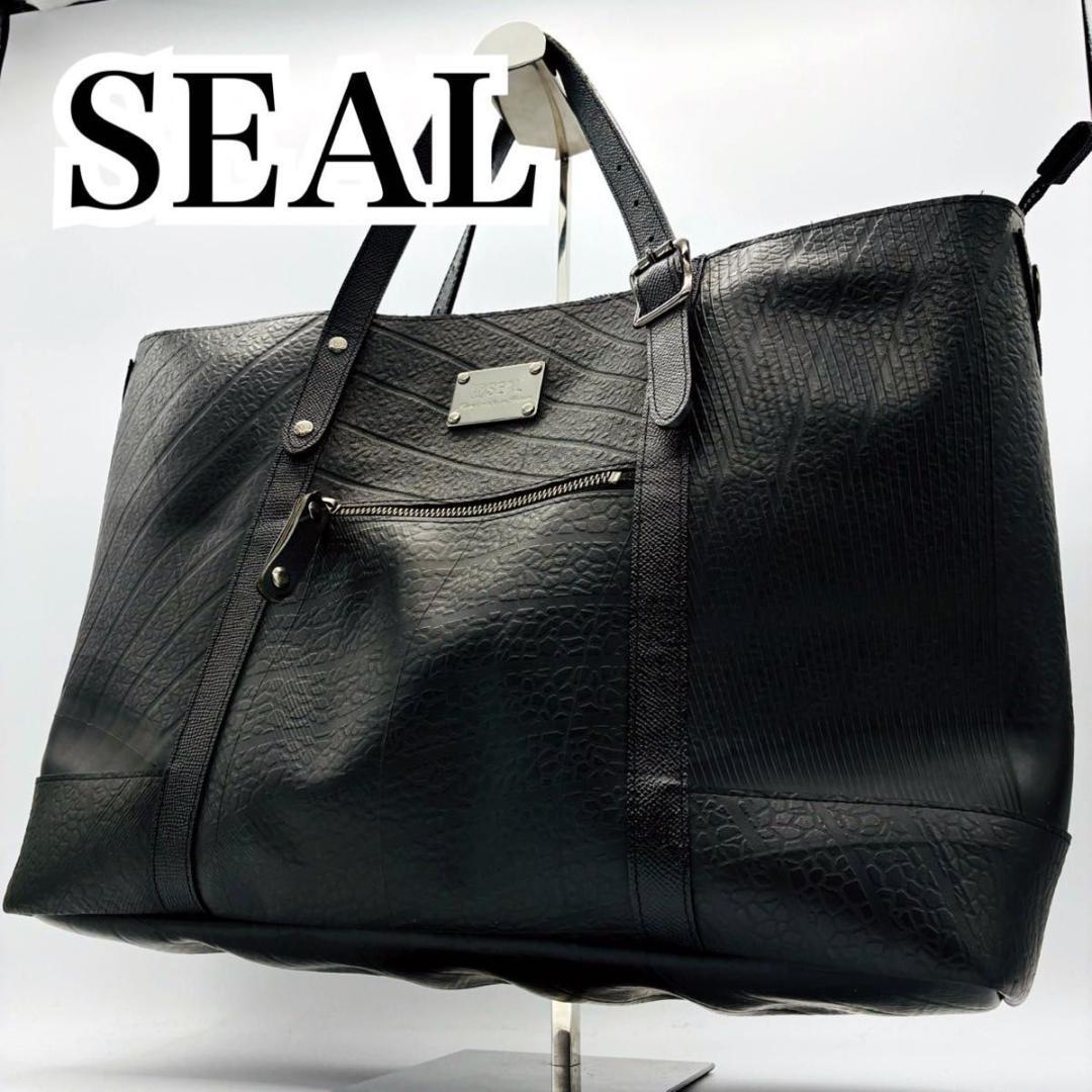 シール ビジネスバッグ トートバッグ タイヤバッグ 防水 PC A4 ブラック