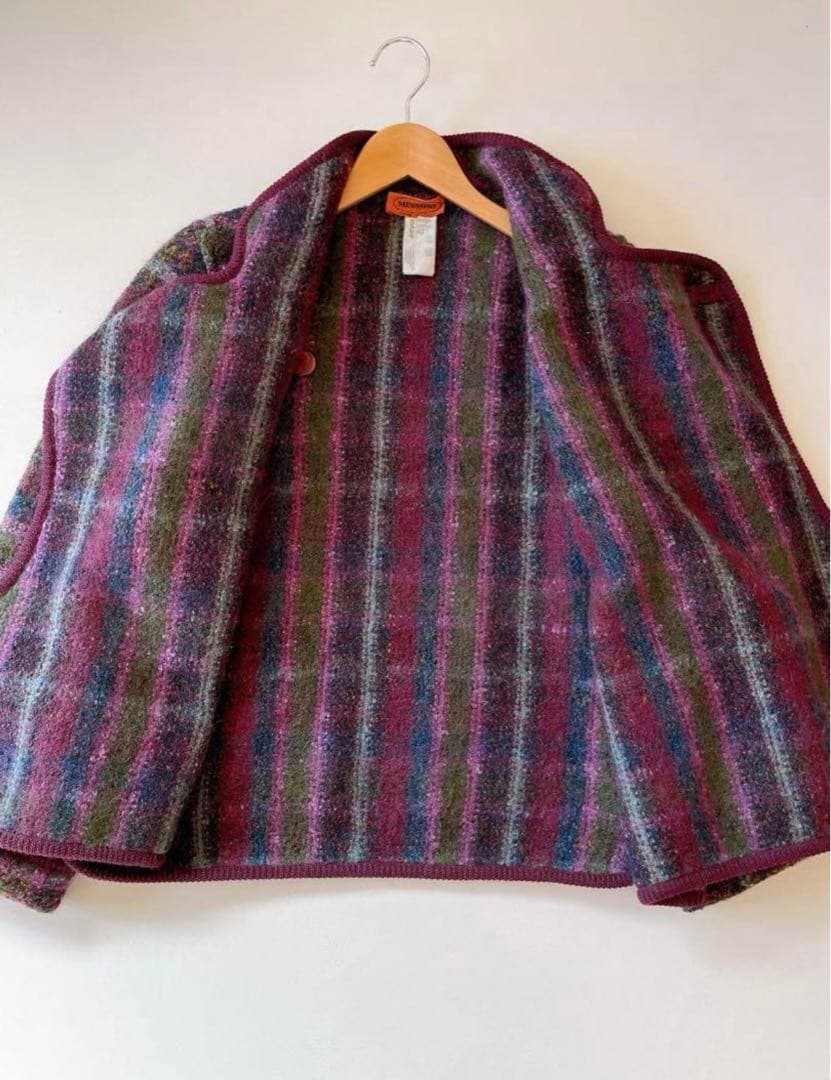 最高級 オレンジタグ ミッソーニ ウールコート アルパカ混 M~L定価28万