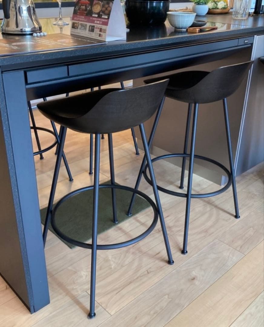 専用【美品】マルニ木工 深澤直人 カウンターチェア ナチュラルブラック ②