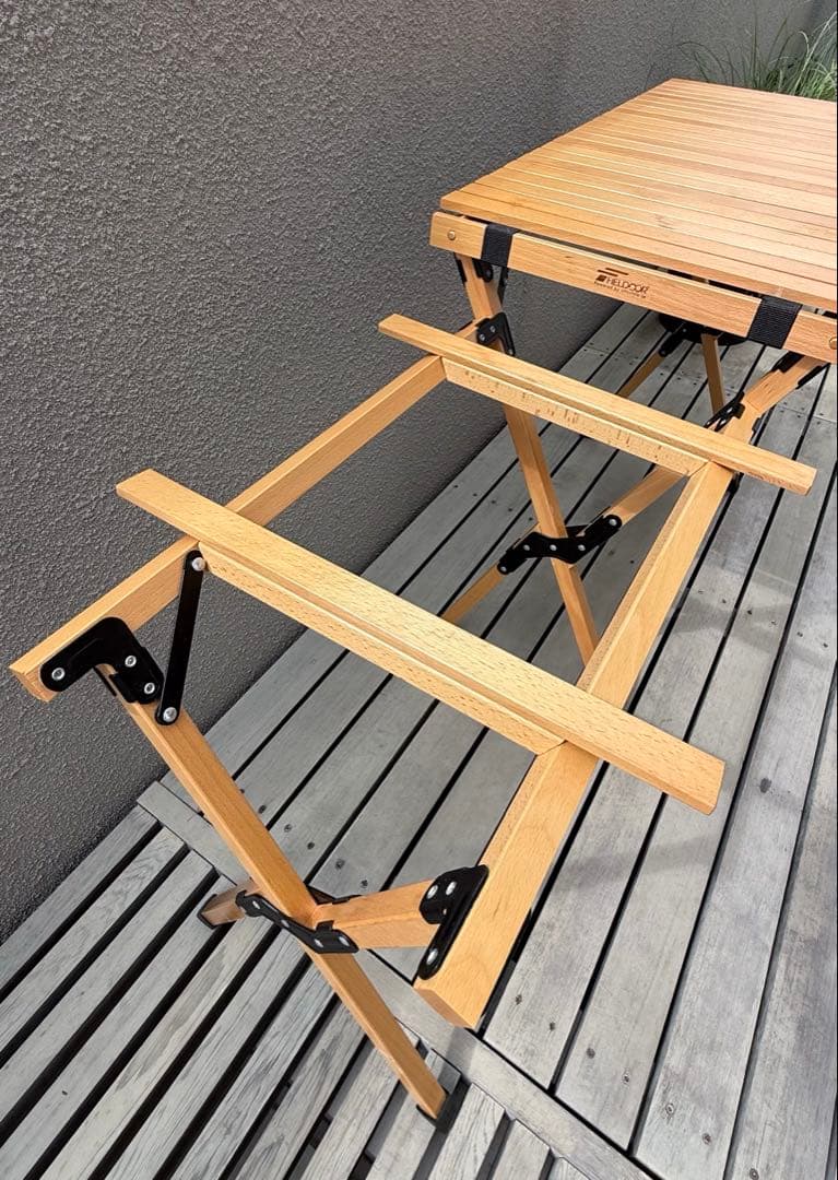 Fieldoor ウッドロールキッチンテーブルー