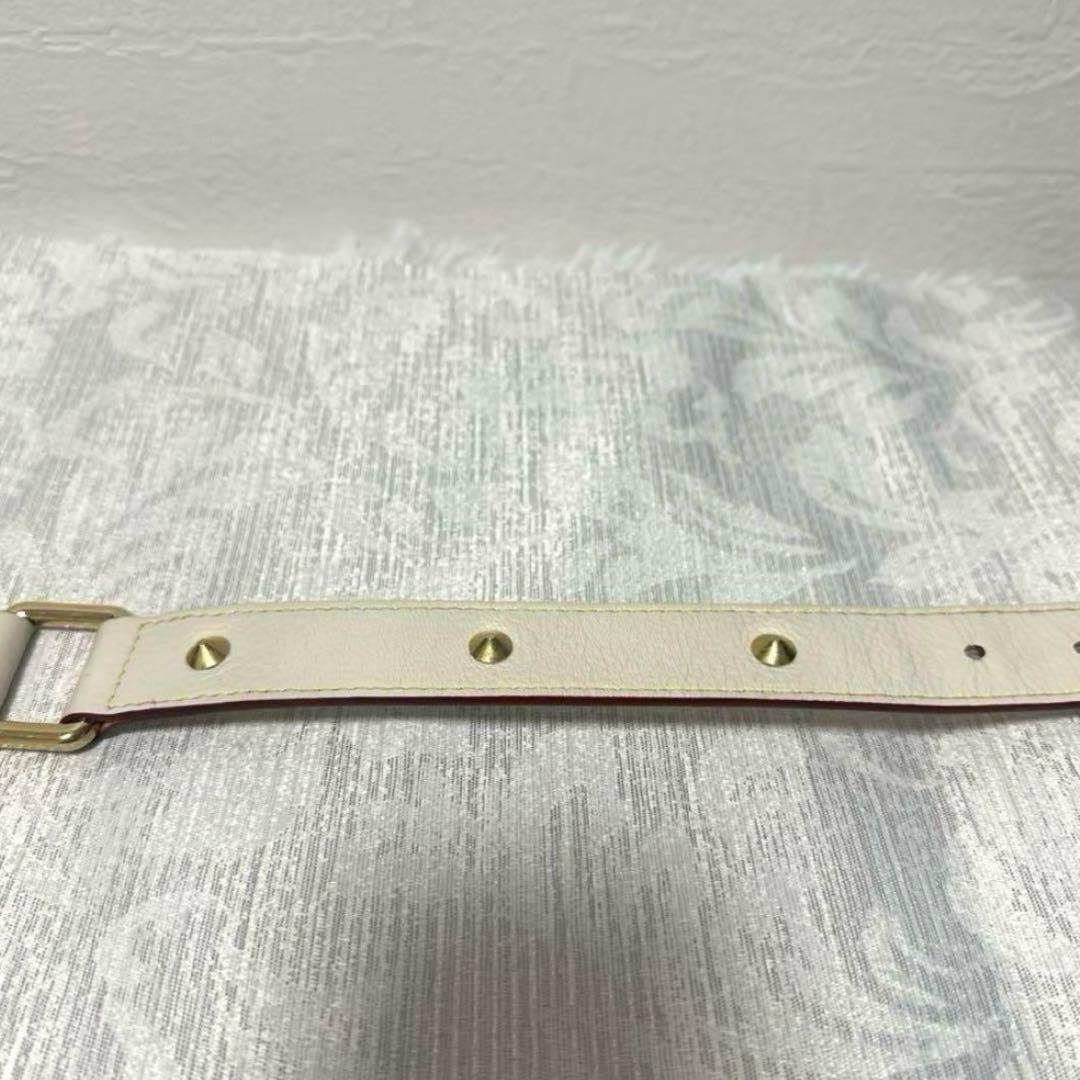 ルイ・ヴィトン サンチュール スハリ スタッズ ベルト ブロン レディース