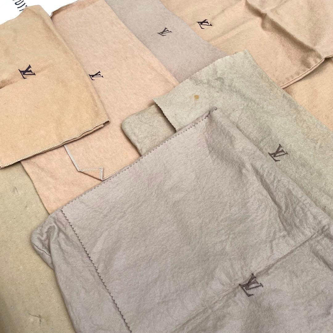 LOUIS VUITTON ルイヴィトン 保存袋 巾着 ロゴ ブラウン 50枚