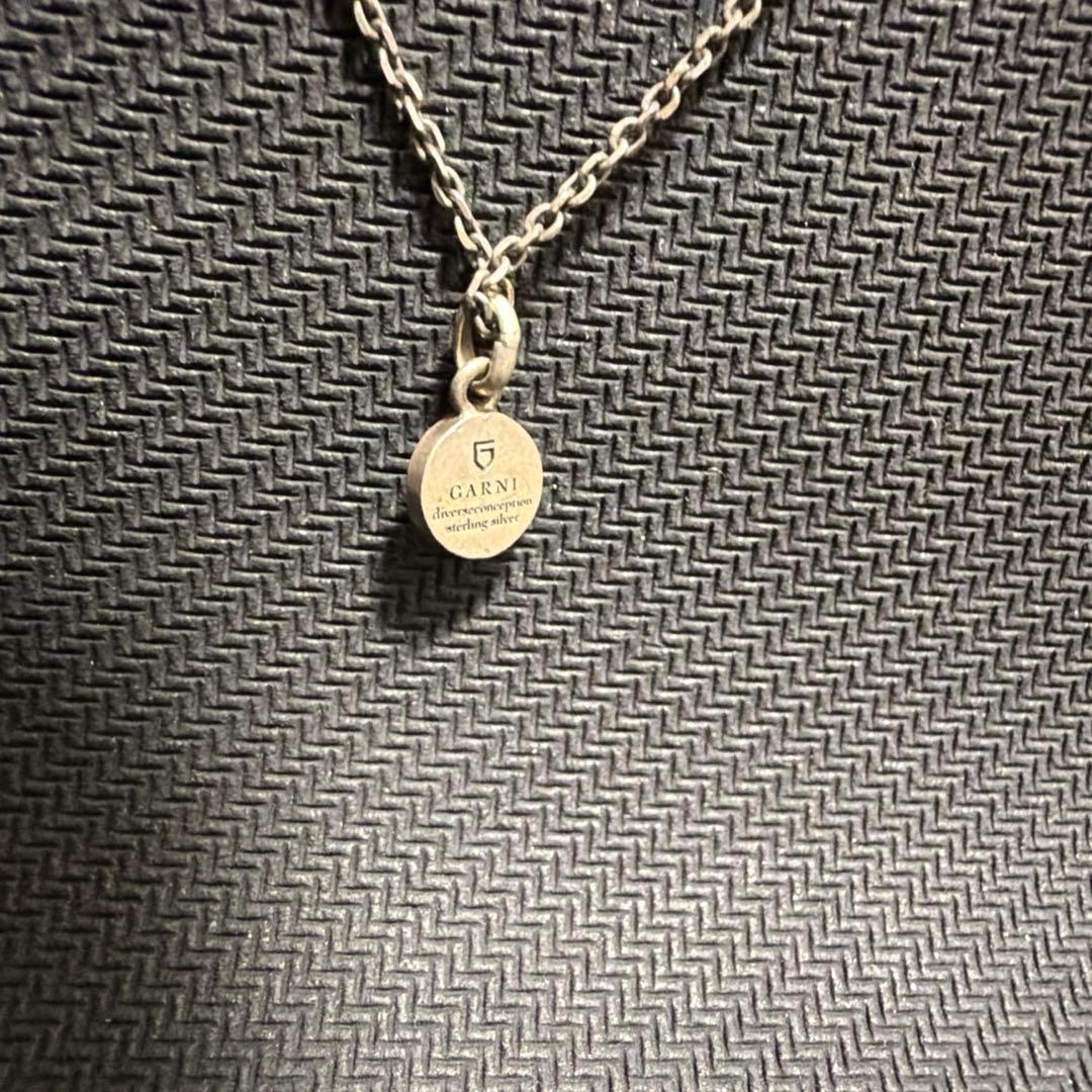 美品 希少 ガルニ ターコイズ ネックレス 甲丸チェーン