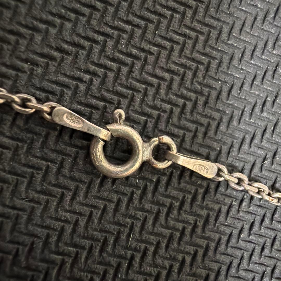 美品 希少 ガルニ ターコイズ ネックレス 甲丸チェーン