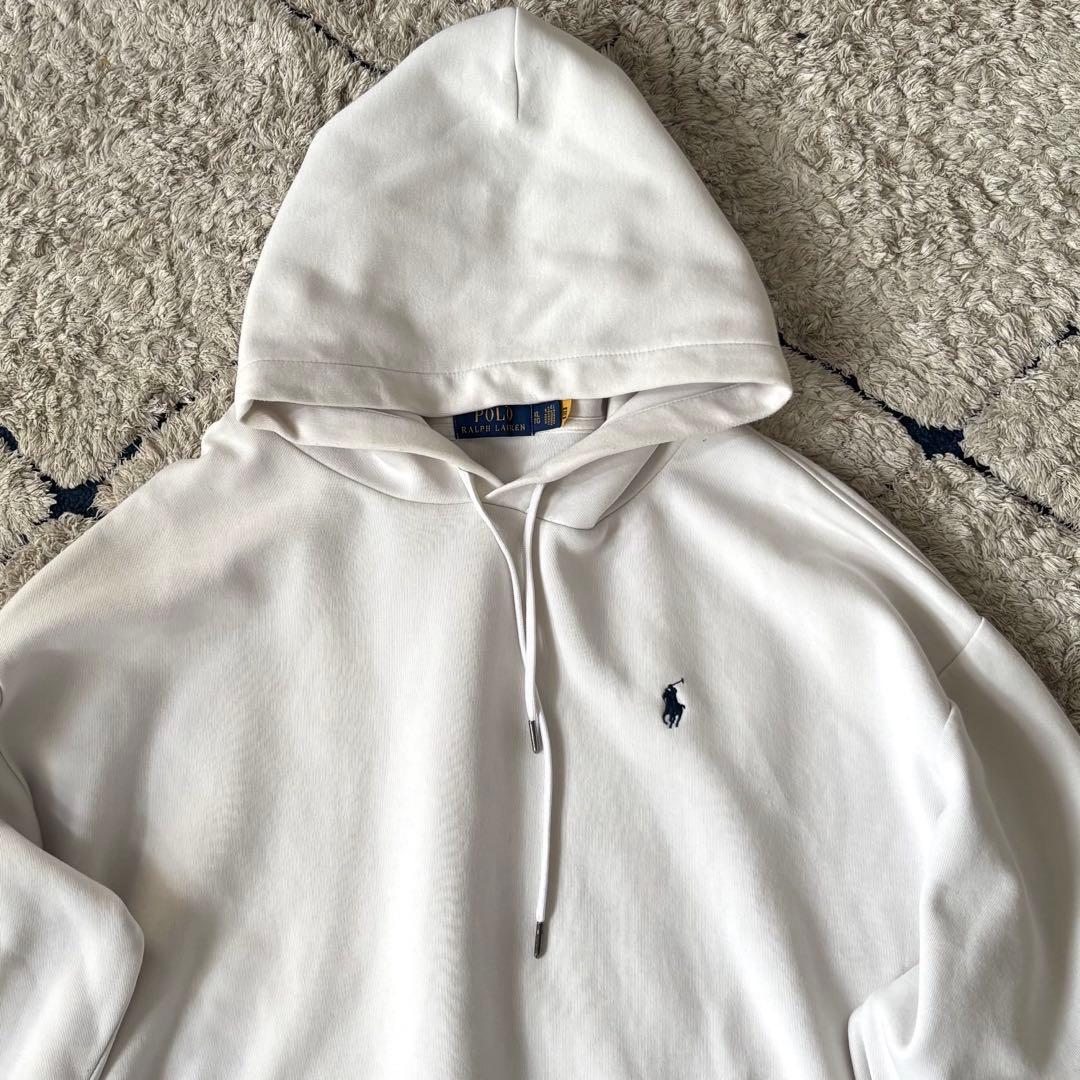 【希少✨】ポロラルフローレン　XLサイズ　パーカー　バックプリントロゴ　刺繍