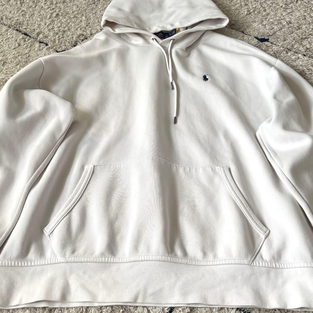 【希少✨】ポロラルフローレン　XLサイズ　パーカー　バックプリントロゴ　刺繍