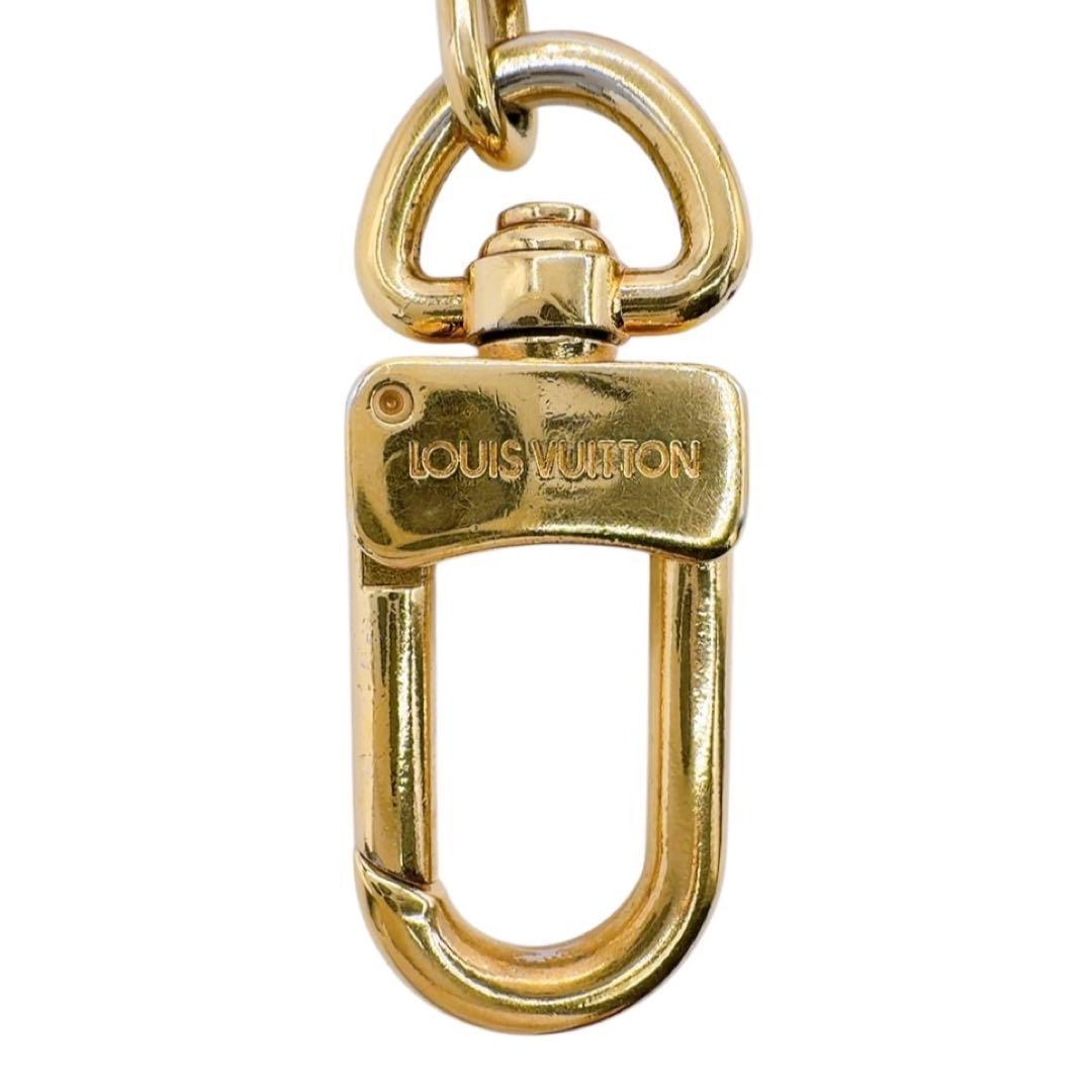 【美品】ルイヴィトン アノクレ キーリング チャーム キーホルダー ゴールド系