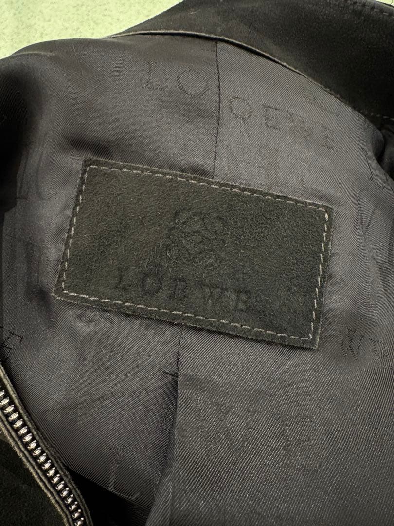 ジャケット・アウター LOEWE cordero lamb leather jacket black