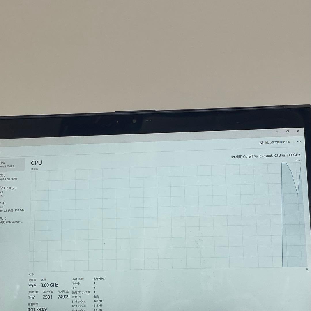 #897 富士通 P727/R i5-7300U 8Gb SSD256Gb