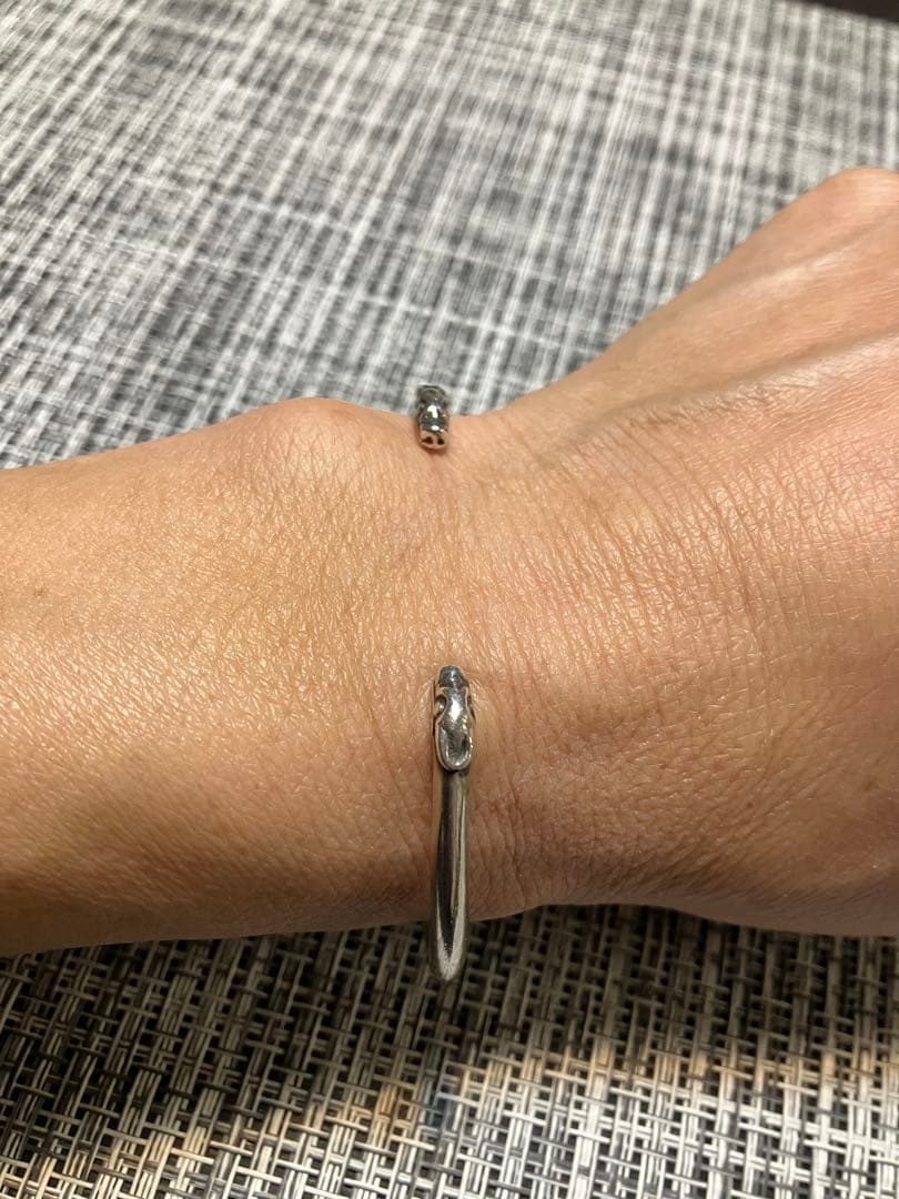 美品　クロムハーツ　ダブル　ドッグスキニー　バングル　ブレスレット　2006