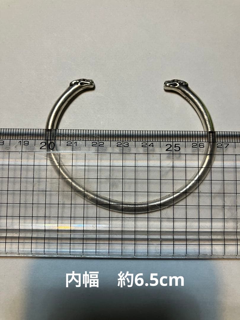 美品　クロムハーツ　ダブル　ドッグスキニー　バングル　ブレスレット　2006