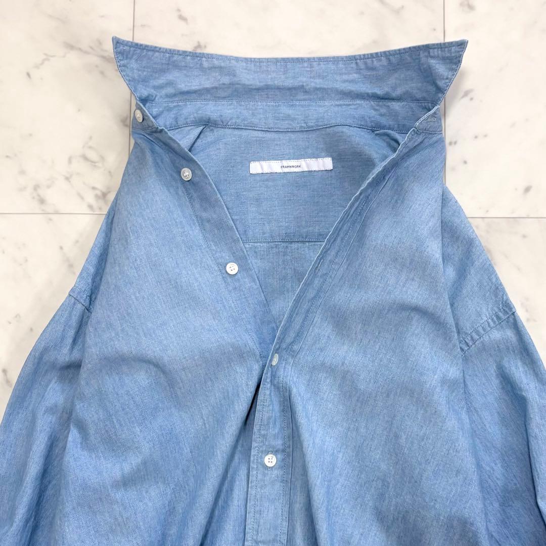 極美品✨フレームワーク　ダンガリーシャツ　デニムシャツ　ゆったり　2025SS
