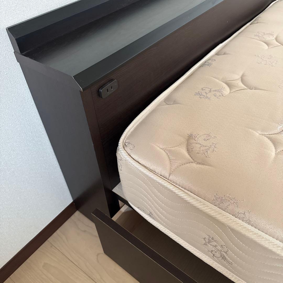 FranceBed セミダブルベッド 引き出し付き