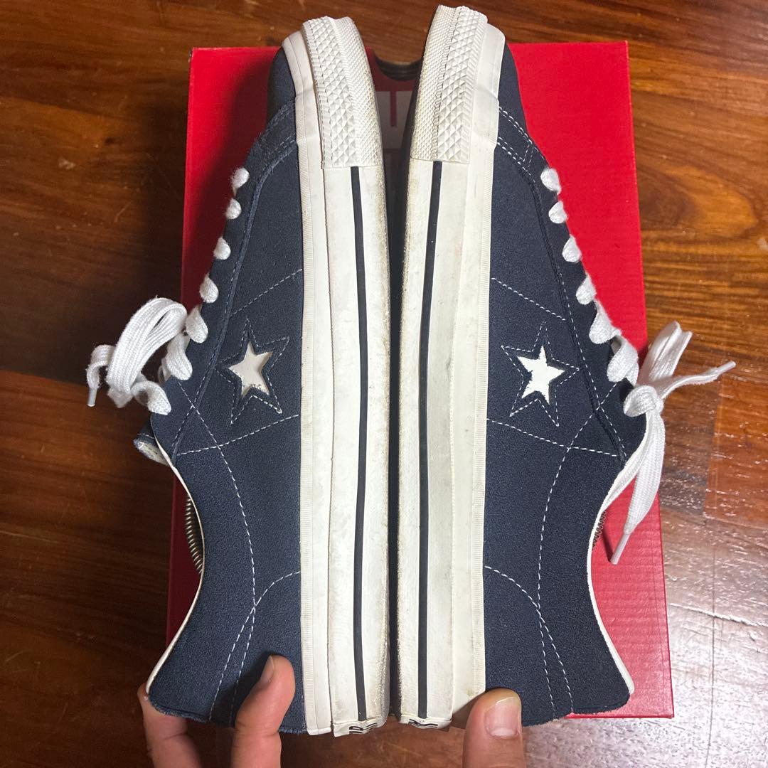 CONVERSE ONE STAR SUEDE ネイビー US 9