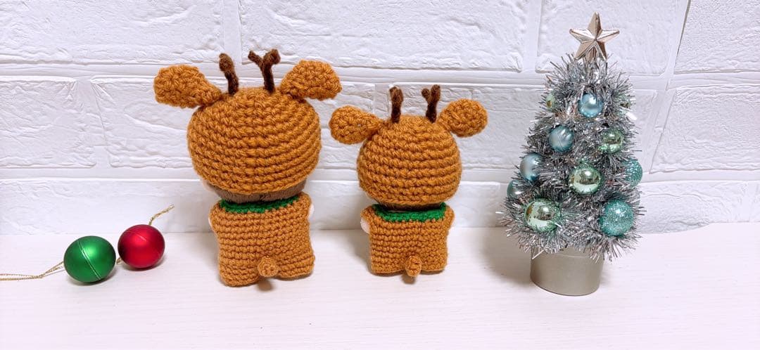 専用です♡ 10cm ぬいぐるみ用　サンタ＆トナカイ