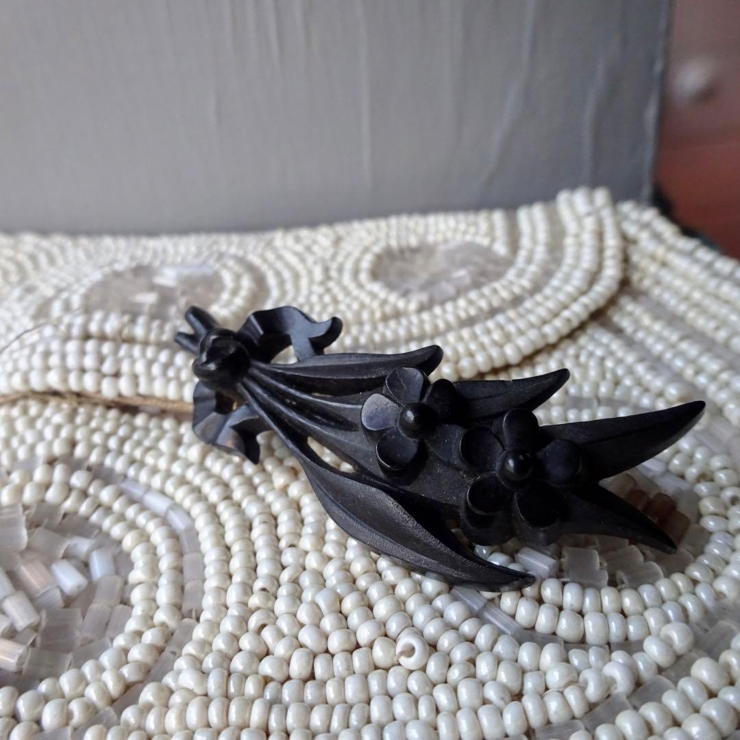 アンティーク モーニングジュエリー ブローチ ブーケ フランス