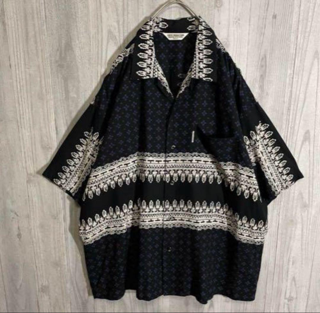 最安値☆クーティー美品☆名作レーヨンアロハシャツ