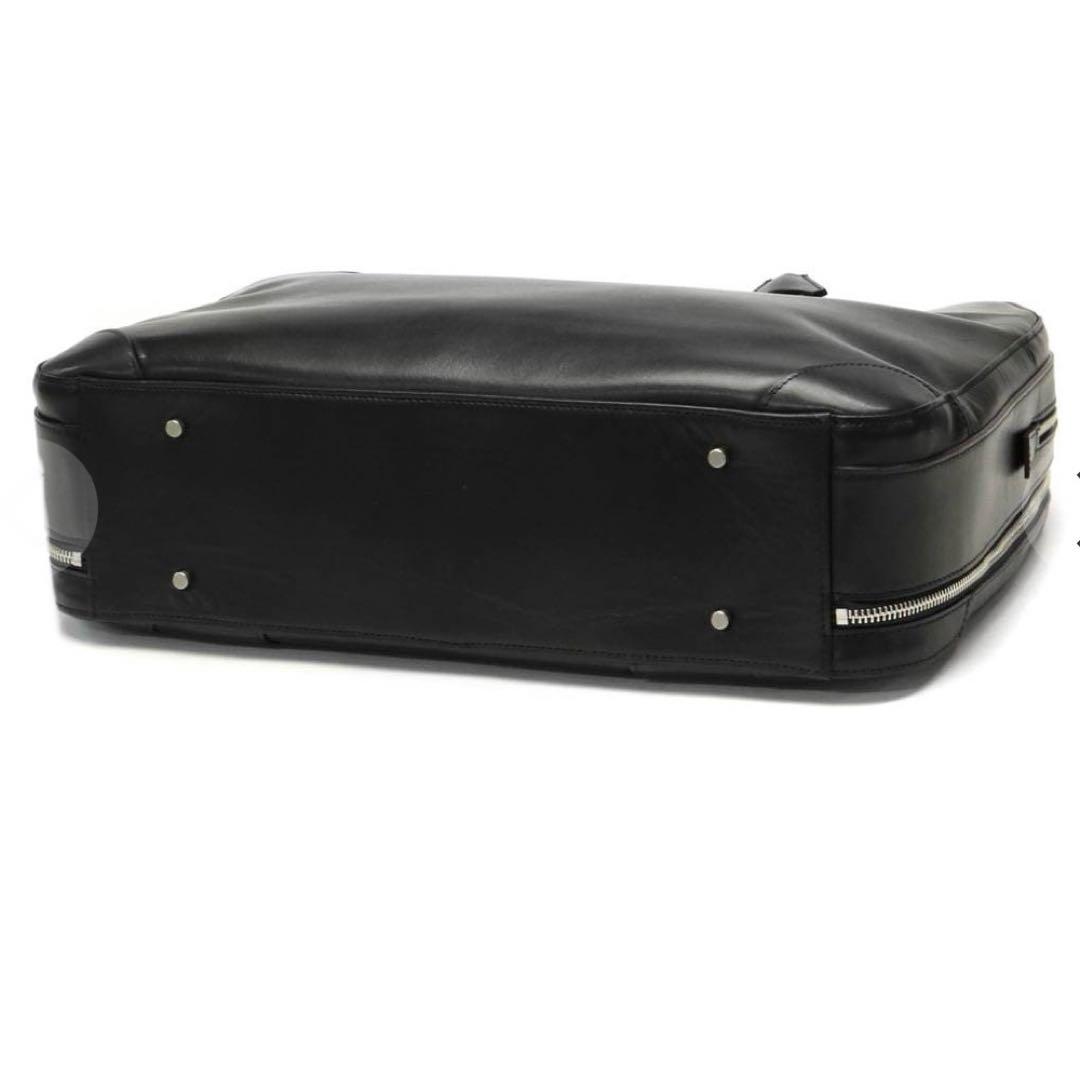 定価53900円　美品 aniary 2室 レザー ビジネスバッグ　B4可　黒